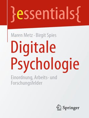 cover image of Digitale Psychologie